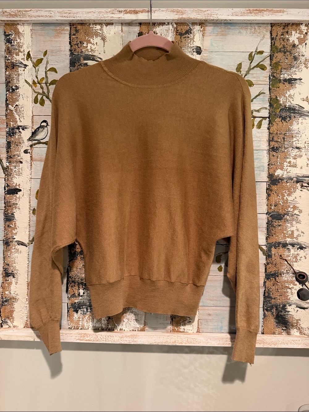 Philosophy Soft Camel Turtleneck Sweater - Relaxed Fit